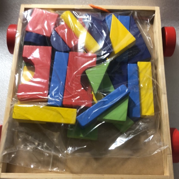 blocks Pattern wooden Blocks Build Math tiles manipulatives shapes - Picture 2 of 9